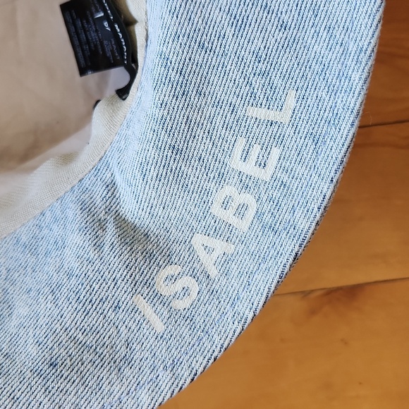Isabel Marant Loiena Light Denim Bucket Hat - Picture 8 of 11